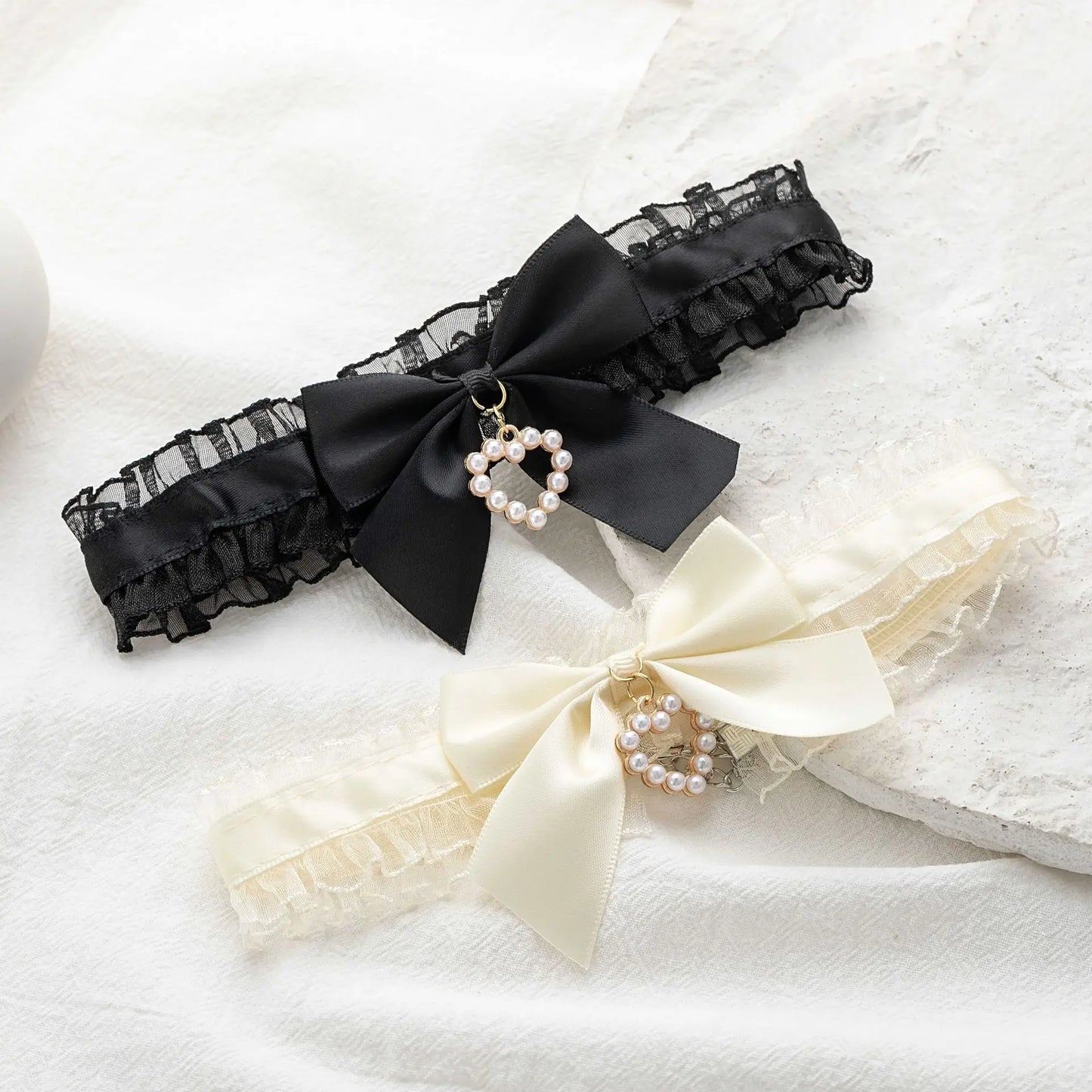 Collier Ras de Cou en Dentelle - Choker Femme Fille Noir - Choker Love