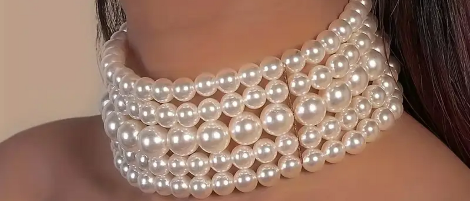 Choker Love | Collier ras de cou Perle