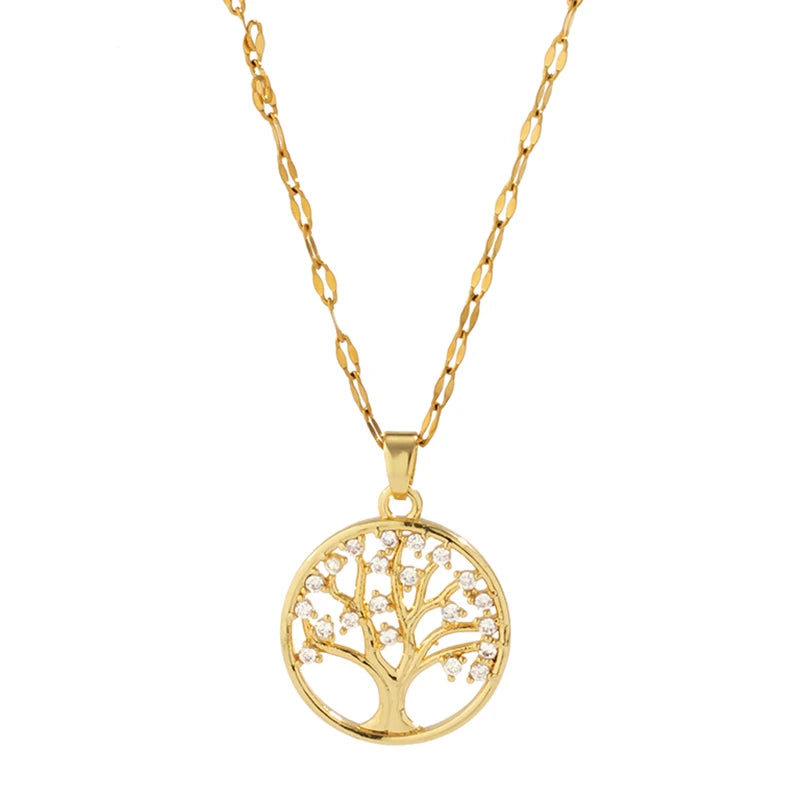 Collier Arbre de Vie Doré | Bijou Élégant & Spirituel