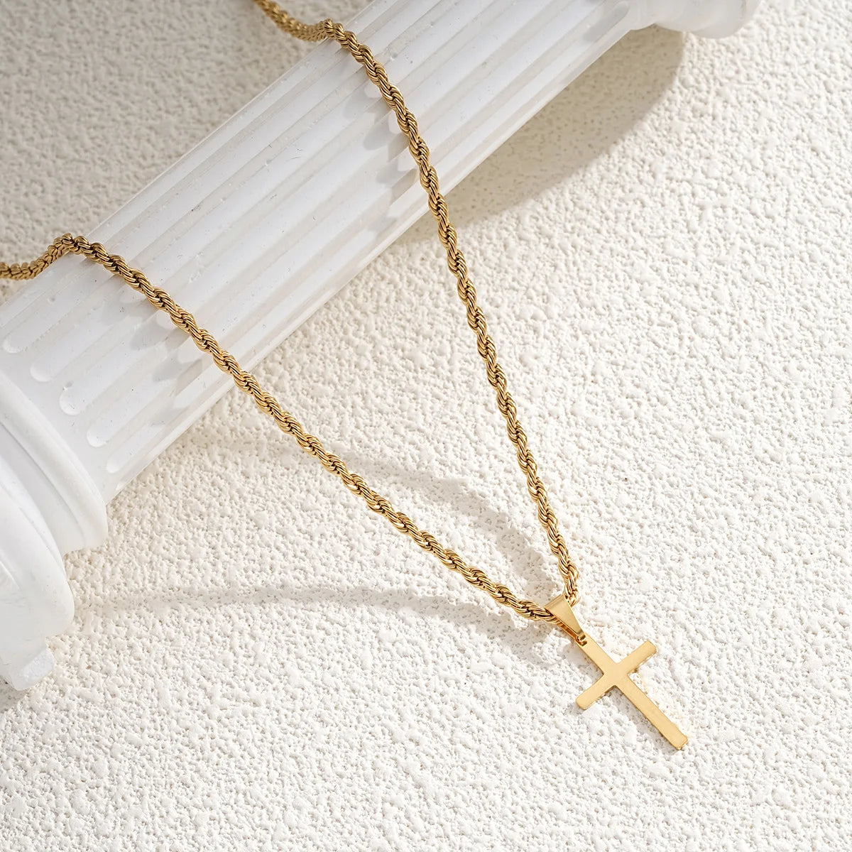 Collier_choker_croix_homme_argent_or