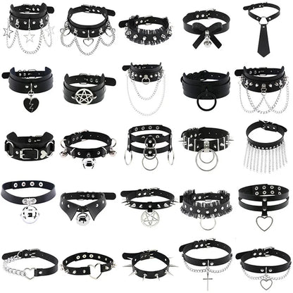 Choisir votre collier BDSM noir rose simple ou avec anneau, clochette ...