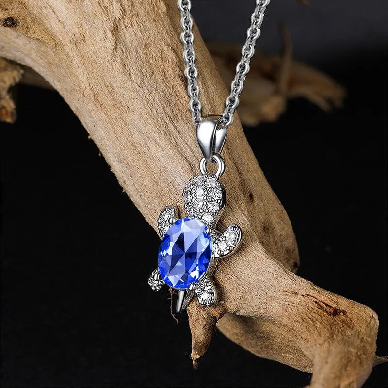 Colliers Ras de Cou & Boucles d’Oreilles bleu saphir