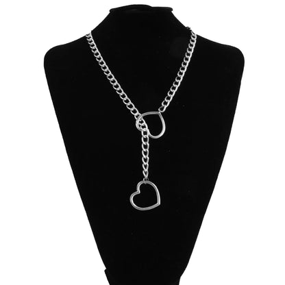 Collier BDSM Coeur - Choker chaîne en acier inoxydable - Choker Love