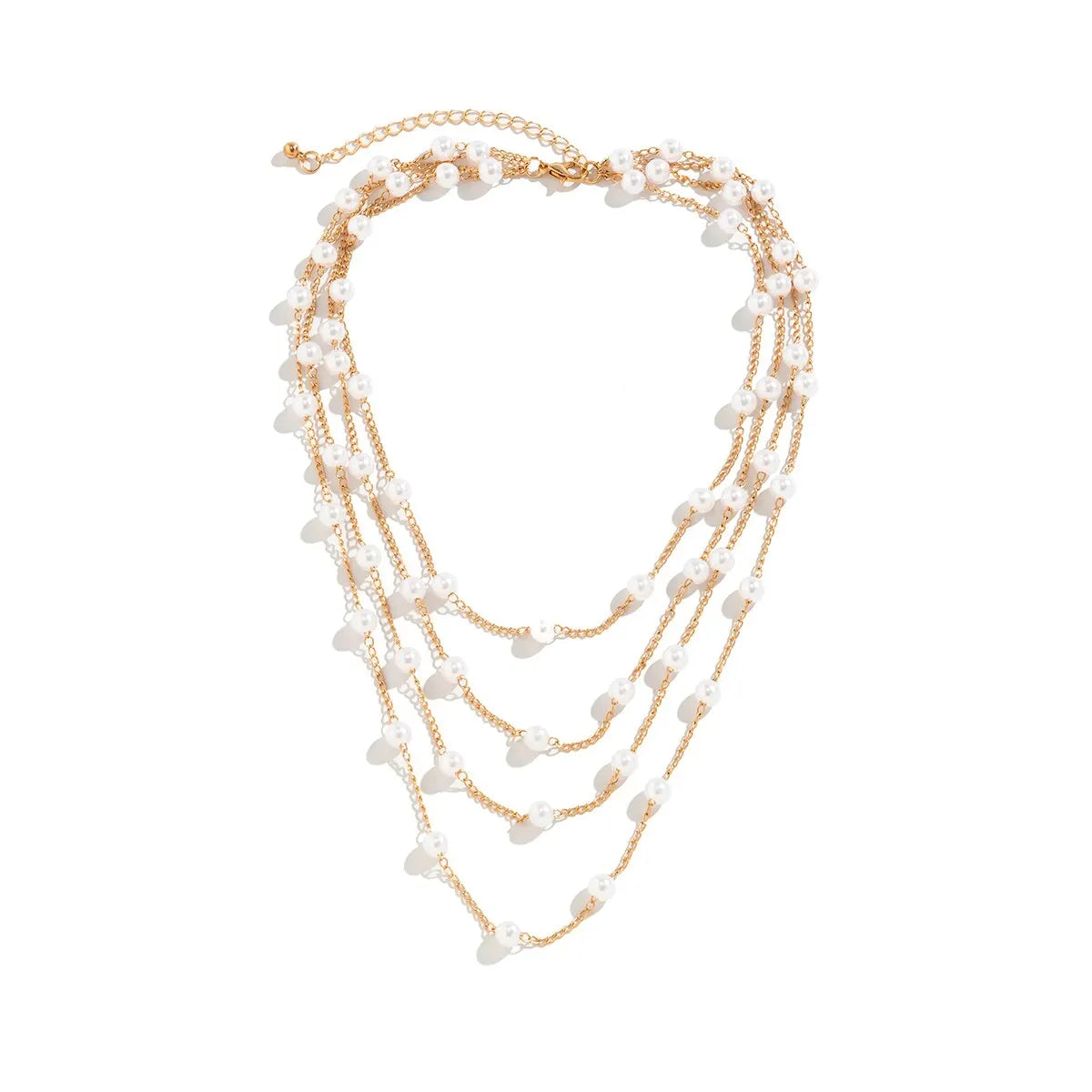 Collier Mariage ras de cou - Chaînes avec perles or - Choker Love